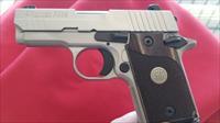 Pre Owned Sig Sauer P938 ASE Micro-Compact w/ Stainless PVD Finish and Walnut Grips