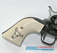  Ruger Vaquero XR3-Red Ivory-Like Grips with Bison Skull