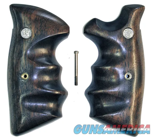 Smith & Wesson N Frame Smooth Walnut Combat Grips, Square Butt