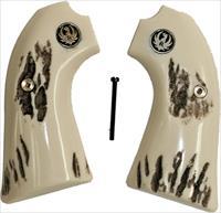 Ruger Bisley Revolver Stag-Like Grips With Medallions