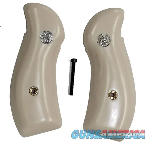 Smith & Wesson N Frame Ivory-Like Grips, Round Butt With Medallions