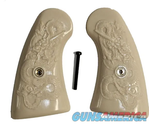 Colt Army Special Ivory-Like Grips With Asian Dragon