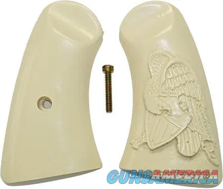 Smith & Wesson Schofield Ivory-Like Grips with Folded Eagle