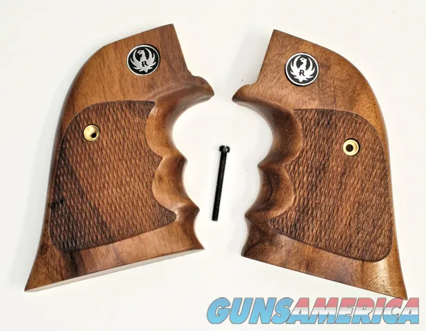 Ruger Wrangler & Super Wrangler Goncalo Alves Range Special Grips With Finger Grooves