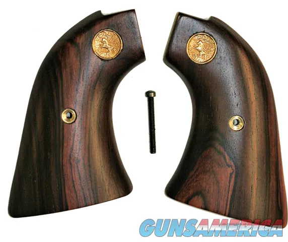 Colt Scout & Frontier Rosewood Grips, Smooth & Medallions
