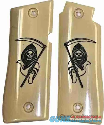 Colt Government Model 380 With Laser Engraved Grim Reaper