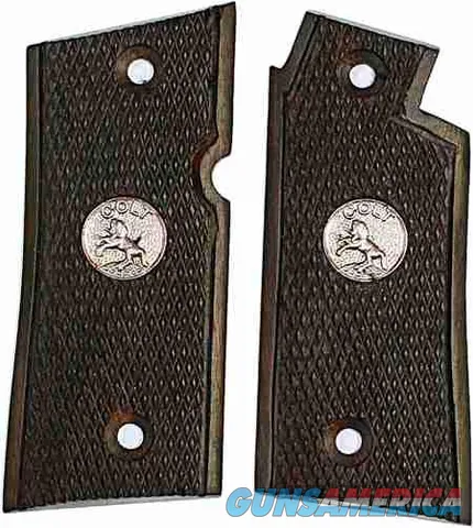 Colt Mustang & Pocketlite Walnut Checkered Grips                                               
