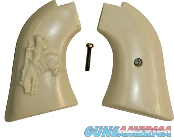 Heritage Rough Rider .22 Revolver Ivory-Like Grips, Cowboy on Wild Horse