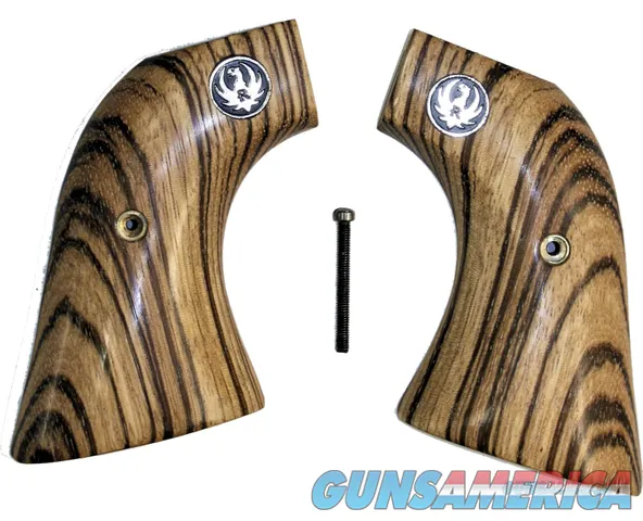 Ruger Vaquero XR3-Red Zebrawood Grips With Medallions