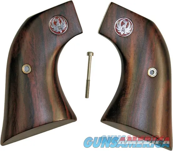 Ruger Vaquero XR3-Red Rosewood Grips With Red Ruger Medallions