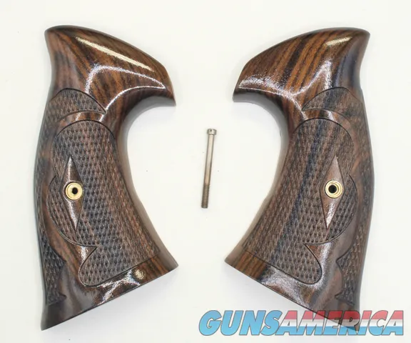 Smith & Wesson K & L Frame Walnut Roper Style Grips, Square Butt