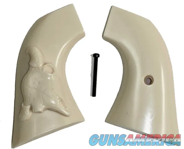 Uberti Old Model P 1873 Ivory-Like Grips, With Bison Skull