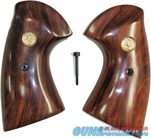 Colt Python 2020 or Original Python Target Style Rosewood Grips With Medallions