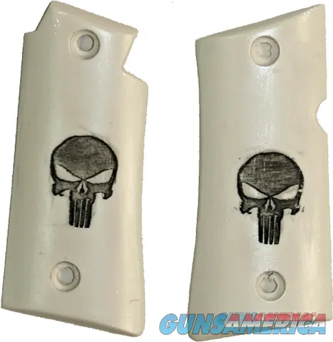 Colt Mustang & Colt Pocketlite Ivory-Like Grips, The Punisher