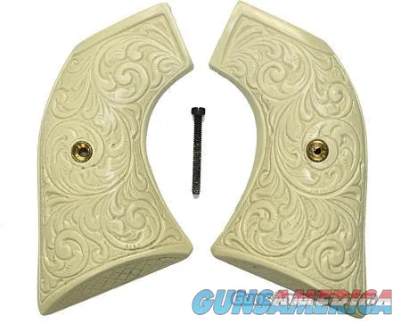 Ruger Vaquero XR3 Red Ivory-Like Floral Grips
