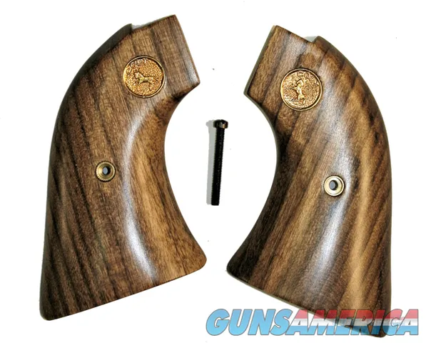 Colt Scout & Frontier Claro Walnut Grips, Smooth With Medallions