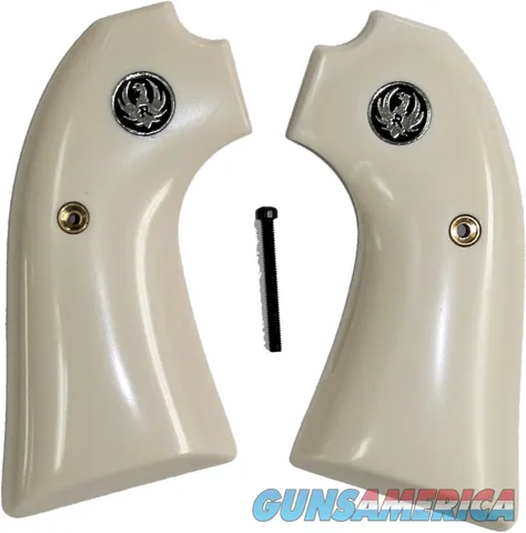 Ruger Bisley Ivory-Like Grips, Smooth With Medallions