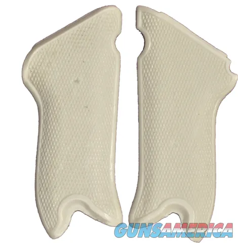 Luger P.08 Ivory-Like Grips, Checkered