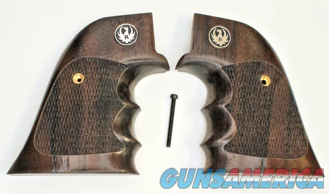 Ruger Wrangler Claro Walnut Range Special Grips With Finger Grooves