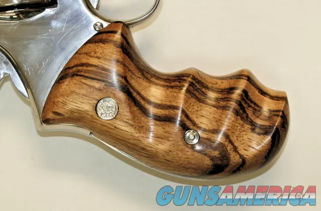 Smith & Wesson K & L Frame Smooth Zebra Wood Combat Grips