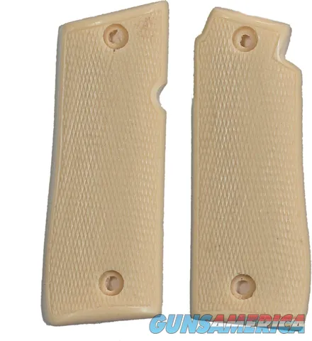 Colt Government Model .380 & Colt Mustang Plus II Ivory-Like Grips, Checkered