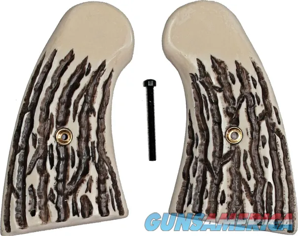 Colt Python & 2021 Anaconda Small Panel, Imitation Jigged Bone Grips
