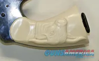 Colt 1917 New Service or Colt 1909 Revolver Ivory-Like Grips With Steer