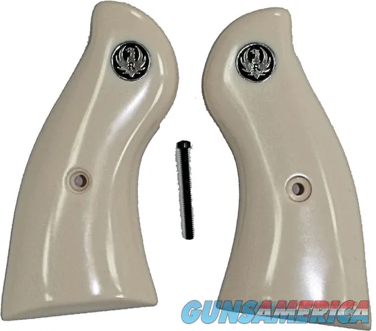 Ruger Redhawk Revolver Ivory-Like Grips With Medallions