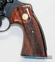 Colt Python 2nd Generation Rosewood Grips, Smiley Checkered Pattern