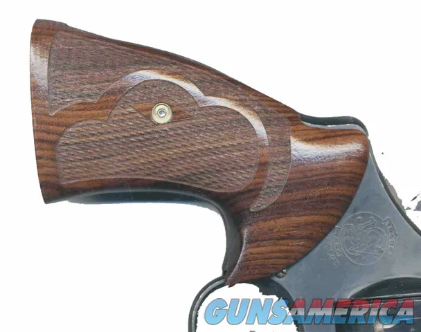Smith & Wesson N Frame Rosewood Roper Grips, Square Butt Img-2