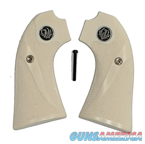 Ruger Bisley Ivory-Like Grips, Checkered With Medallions