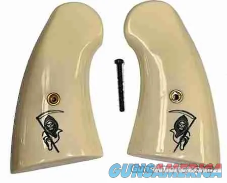 Colt Python or 2021 Anaconda Small Panel Grips With Grim Reaper