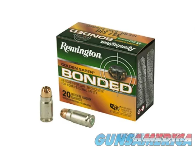 500 Round Case Remington Golden Saber Bonded .357 Sig 125gr. JHP Ammunition .357Sig 29407 AT COST!!