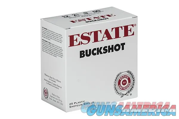 250 Round Case Federal Estate 12ga 2.75" 00 Buckshot 00Buck 2-3/4" 9-Pellet