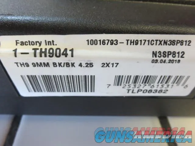 Taurus TH9 9mm 17+1 2 mags NIB SALE PRICE 1-TH9041 4.25" 