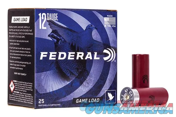 250 Round Case Federal Game-Shok 12ga 2.75" 1oz #8 Shot Ammunition 12 Gauge H121-8 1290fps