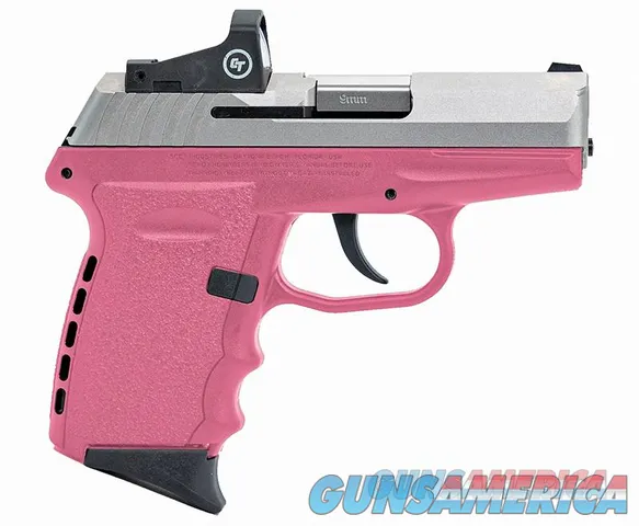 SCCY CPX-2 9MM Stainless / Pink 10+1 w/ RED-DOT OPTIC No Manual Safety CPX2 reddot