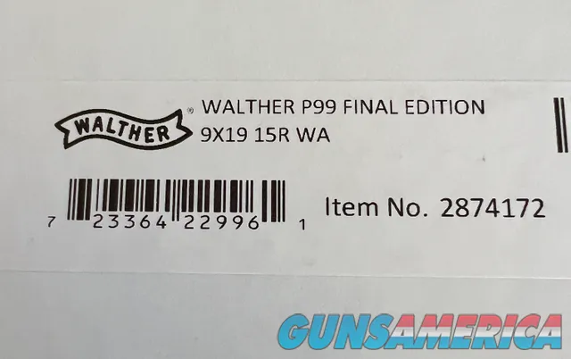 Walther P99AS Final Edition 723364229978 Img-6