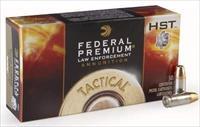 1000 round Case Federal HST 9mm JHP Ammunition  P9HST2 147gr. 