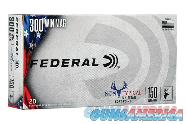 200 Round Case Federal Non-Typical 300 Win Mag 150gr. SP 300WDT150 300WinMag .300mag