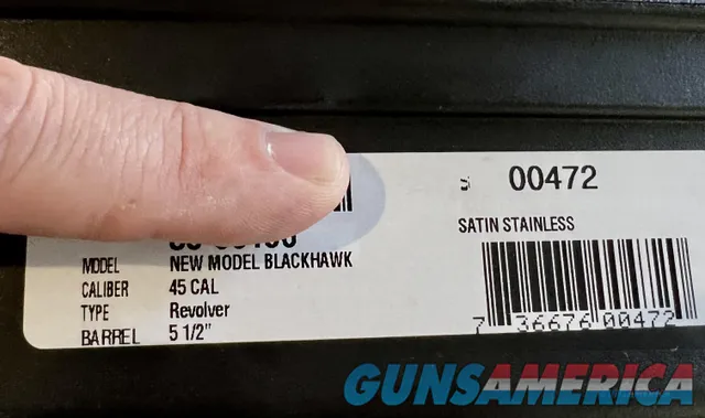 Ruger Blackhawk Convertible .45acp.45LC 0472 NIB 5.5" Stainless RARE