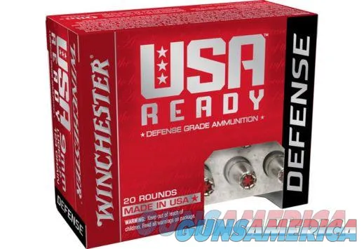 200 Round Case Winchester USA Ready 124gr. JHP 9mm +P Ammunition 124 9REDHP 