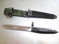 HK 91  G3  Swedish M/1965 Eickhorn Bayonet & Scabbard Stainless Steel Blade. No makers mark. Rare. Img-1