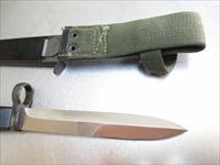 HK 91  G3  Swedish M/1965 Eickhorn Bayonet & Scabbard Stainless Steel Blade. No makers mark. Rare. Img-3