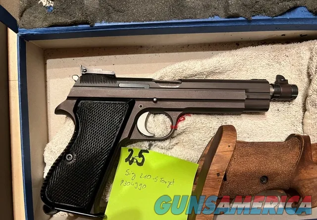 Very Rare Swiss SIG P210-5 “Target” Pistol 9mm with 22LR Conversion
