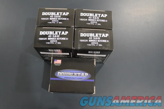 40 SW Ammo Double Tap Bonded Defense 180gr