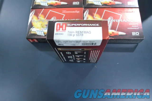 7mm Rem Mag Ammo Hornady STT 139gr 100 Rounds Img-2