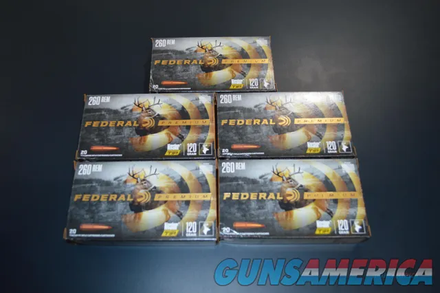 Federal Premium 260 Rem Ammo 100 Rounds