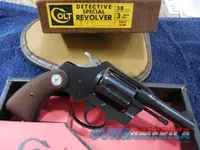 Colt Detective Special 38 SCARCE 3" Barrel Orig. Box and Papers 