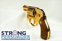 Never Fired Set  Gold Plated SW Airweight .38 Hammerless Img-4